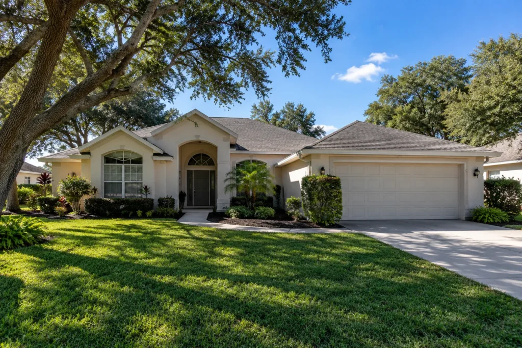 Older shingle roof on a Central Florida home nearing the 15-year mark